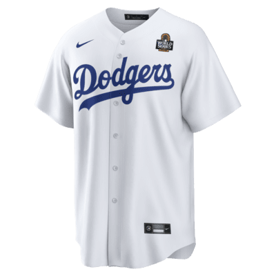 Clayton Kershaw Los Angeles Dodgers 2024 World Series Men s Nike MLB Replica Jersey. Nike